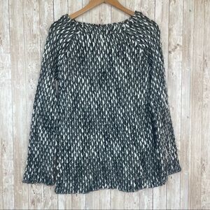 Gottardi Black and White Chunky Knit Wool Blend Sweater Size Small Women